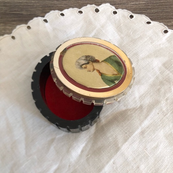 Vtg Swivel Lidded Jewelry Box - Picture 2 of 11